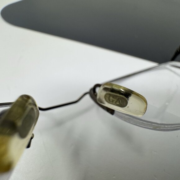 Giorgio Armani Eyeglasses 1063 1308 54-18-140 Made in Italy Minimal Half Rimless - Picture 7 of 11